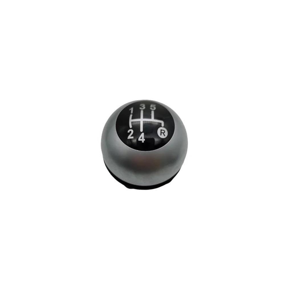 POANBCGY Shift Ball Joint 5 Speed 6 Gear Car Shift Knob Gear Knob for Fiat 500 Car Styling Accessories(Silver 5speed)