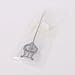 Yibuy Horn Lyre Clamp On Holder Replacement Parts for Marching Band 4x4mm Square Jack Silver