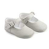 calzado respetuoso bebe Biguel - Zapatos Merceditas niña de Piel Blanda Suave para Bebes Recien Nacidos Unisex - Zapatos Bebe sin Suela niña - Zapatos Bautizo Bebe niña de Vestir para Ceremonia - Patucos de Primera Puesta