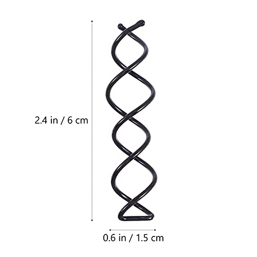 Beaupretty 30 peças de grampos de cabelo espirais para coque de cabelo, presilhas de cabelo em espir