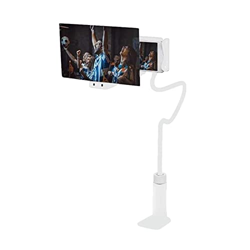 Amplificador de pantalla de teléfono | Lupa de pantalla de teléfono de 8/12 pulgadas con soporte flexible - Ampliador de pantalla de proyector de aumento HD para teléfono móvil para ver