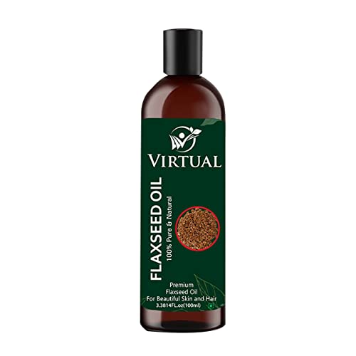 Image of VIRTUAL Pure Essential Oil For Stronger Hair, Body Skin Care, Moisturizing Dry Skin, Eyelash & Nails Cold Pressed Oil With No Mineral & Silicones