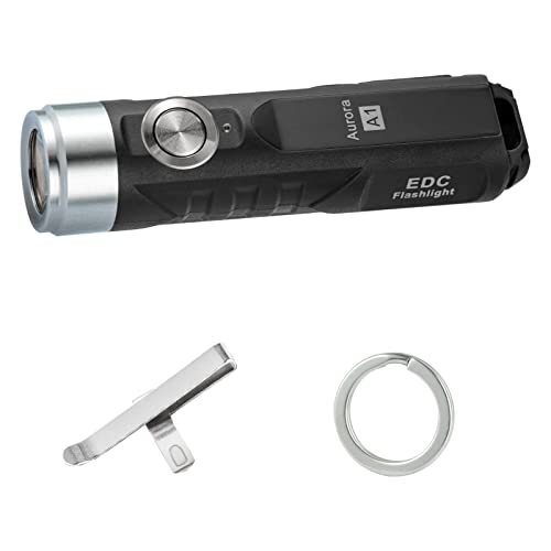 Rovyvon Aurora A1-G4 Keychain Flashlight Upgrade Usb-C, 650 Lumen Rechargeable Waterproof Bright Flashlight With Clip, Perfect For Outdoors Christmas Gift (Black) #TOP3