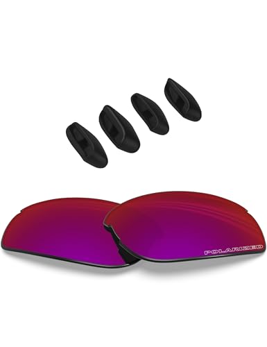 Image of BLAZERBUCK Replacement Lenses & Nose Pads Piece for Oakley RPM Squared OO9257 /RPM Edge OO9250 Sunglass
