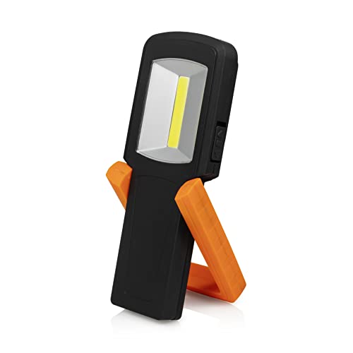 Preisvergleich Produktbild Smartwares FTL-70005 Tragbare LED-Arbeitsleuchte, akkubetrieben, mit Aufhängehaken, Schwarz / Orange, 2