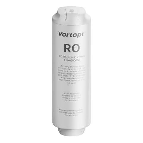 Vortopt RO Replacement Filter Compatible with DR3 Reverse Osmosis Water Filter System, 24-36 Months Lifetime, DR3 RO Cover