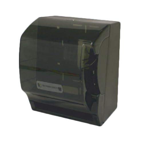 FSE PLSTD393 Paper Towel Dispenser, 11" x 10-1/2" x 13-1/2", Square, Wall-Mount, Full-Swing Cover, Key-Lock, Plastic, Transparent