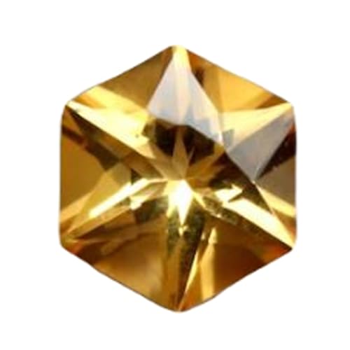 Citrine naturelle hexagonale 11x11mm pour réparer ou créer un bijou