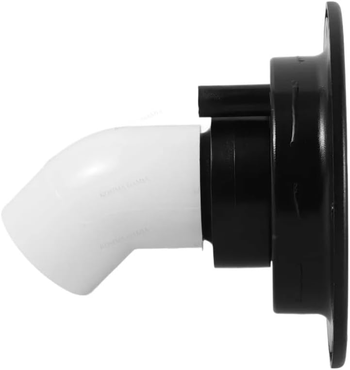 Round Gravity RV Water Tank Fill Inlet Replacement Cap with Lock for Boat Camper Trailer Exterior Hatch Marine Accessories(Black)