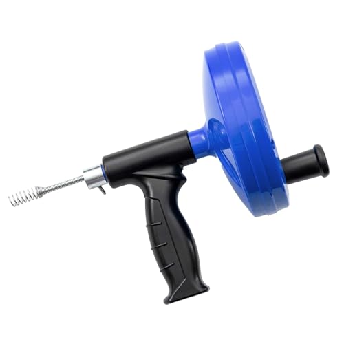 Wiltec Extractable Pipe Cleaning Device Drain Spiral 7.5 m x 6 mm Freeing Sinks and Drains from Hair