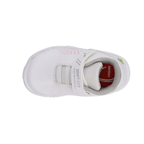 PUMA Toddler Boys Scuderia Ferrari Drift Cat Decima Slip On Sneakers Shoes Casual - White4