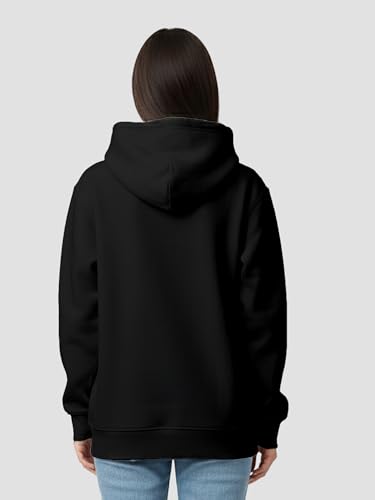 Image of Womens Plain Hoodie - Soft Cotton Blend Fleece Sweatshirt with Kangaroo Pocket & Drawstring Hood | Warm, Comfortable Winter Wear for Daily Use, Travel & Casual Outings