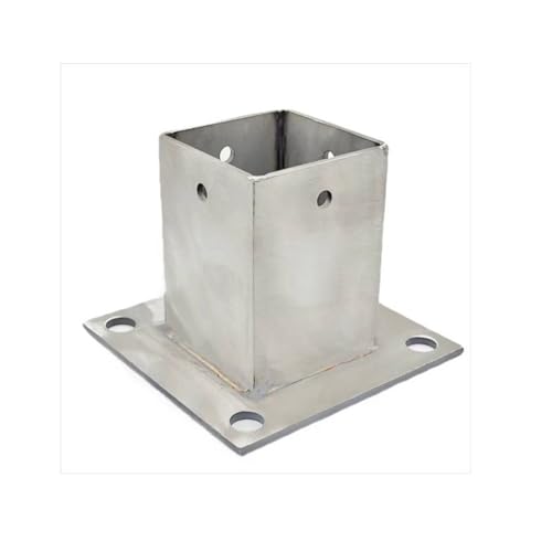 Base de poteau en acier inoxydable de 2 mm contre l'humidité du béton