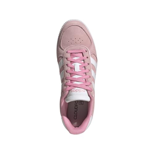 Image of adidas Womens Breaknet Sleek Sneakers Shoes Casual - Brown
