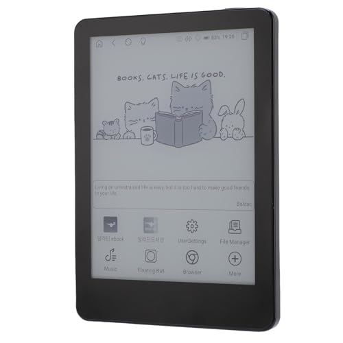Jectse E Lector de Libros, 300ppi Electronic Book Reader for Home (Black)