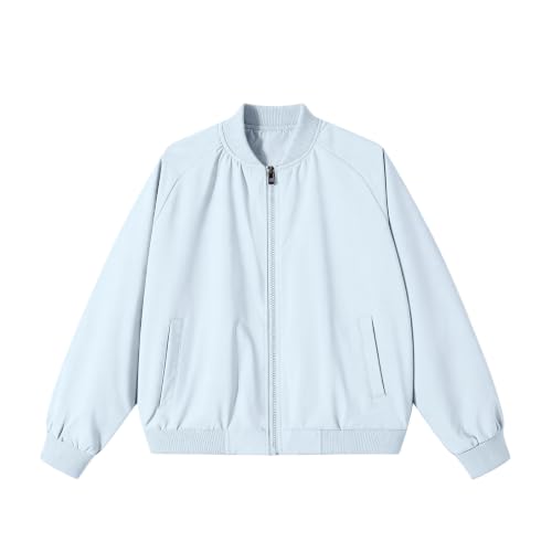 Men Bomber Jacket Casual Zip Up Windbreaker Lightweight Flight Jacket - image 7