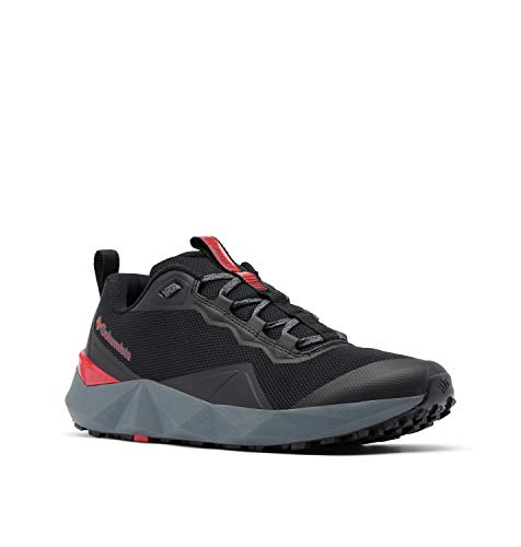 Columbia mens Facet 15 Hiking Shoe, Black/Bright Red, 11 US