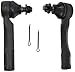 Detroit Axle - Front 6pc Tie Rods Kit for 2001-2005 Lexus IS300, 4 Suspension Outer & Inner Tie Rod Ends 2 Boots 2002 2003 2004 Replacement