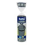 Ruffies Large Trash Bags - 30 Gallon, 12 Count, Wing Tie – Black Bags