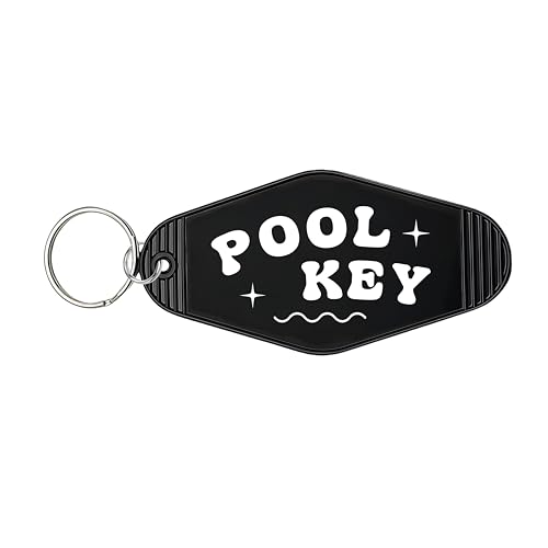Orhokoyc Pool Key Keychain Key Tag, Vintage Retro Motel Key