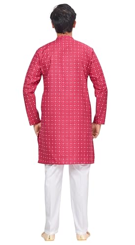 Image of Studio Shringaar Men's Cotton Relaxed Fit Straight Kurta