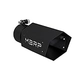 MBRP Exhaust T5169BLK Black Series Exhaust Tip 3 in. Inlet 10 in. Length Stainless Steel Black...