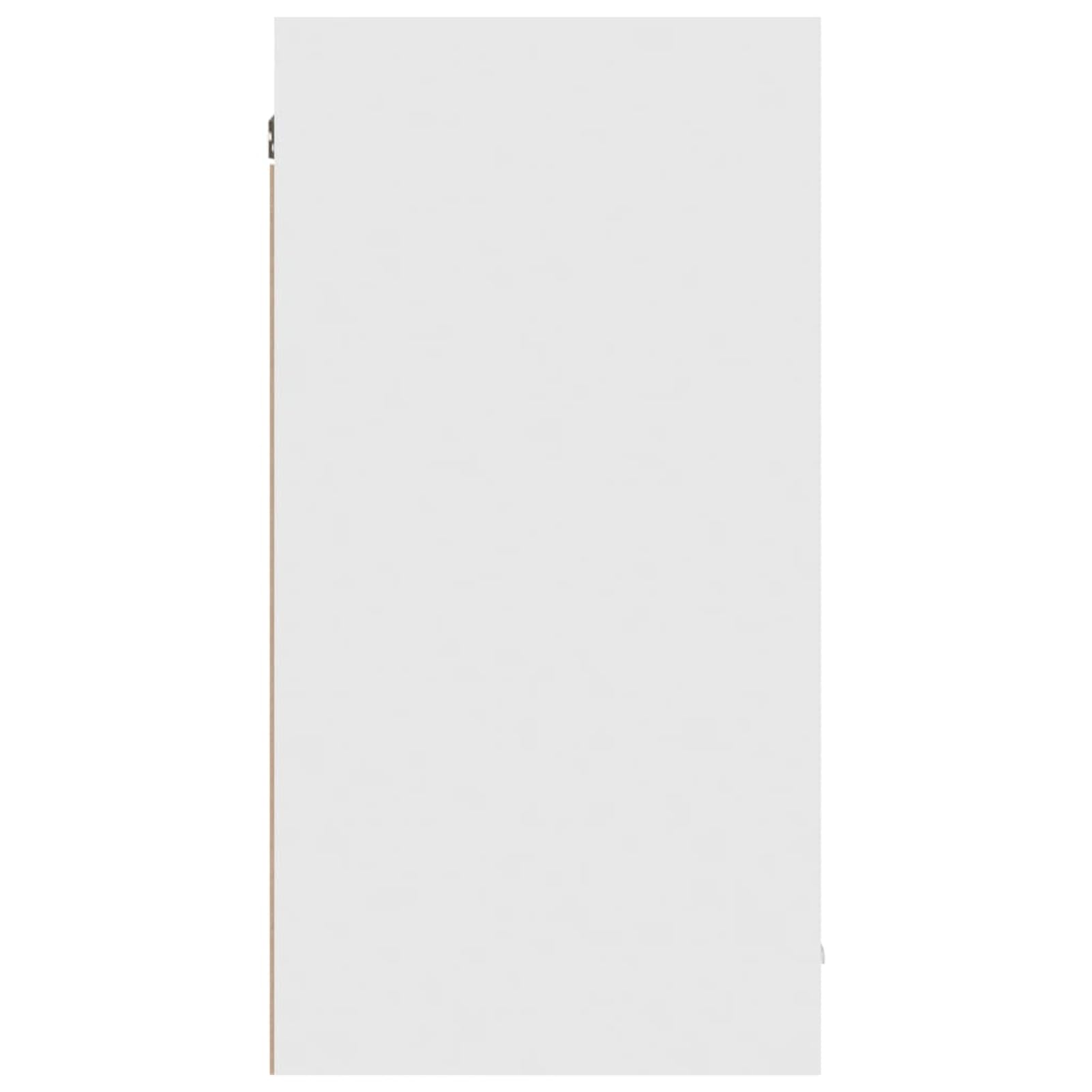 Gecheer Hängeschrank Lyon Weiß 80x31x60 cm Holzwerkstoff Wandschrank Lagerschrank Küchenschrank für Kochutensilien Vorräte