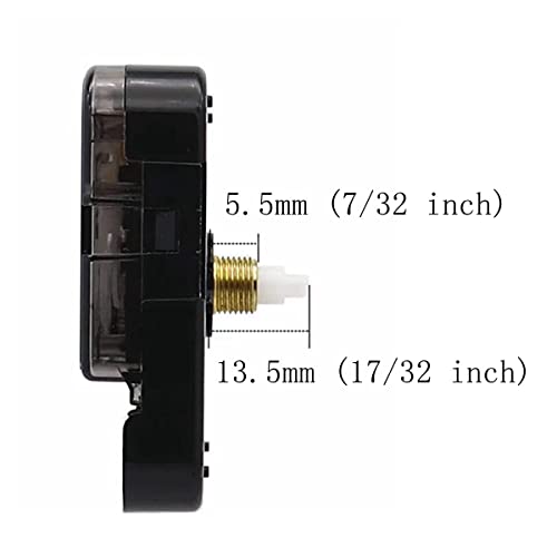 Xybhrc SHAFT LENGTHS 13MM/0.51 INCH 100Pcs Clock Mechanism Replacement Battery Operated Movement Quartz Silent Diy Wall Clock Repair Parts Replacement Shaft Lengths 13.5Mm thumb #1