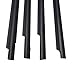 ATUOTPO 4Pcs Left & Right Black Door Window Strip Compatible with Toyota Land Cruiser LC100 1998-2007 4.7L # 75710-60061 75720-60061 75730-60041 75740-60041