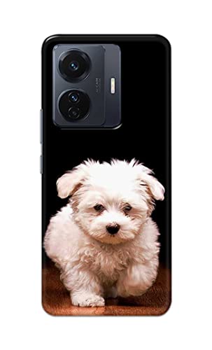 Image of PRINTFIDAA� Printed Hard Back Cover Case for Vivo iQOO Z6 Pro 5G | Vivo T1 Pro 5G | Vivo S15e Back Cover (Puppy Dog) -2808