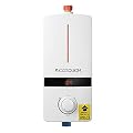 Tankless Water Heater Electric 5.5kW 240V, ECOTOUCH Smart Mini Water Heater Self-Modulating Instant Hot Water Heater For Sink, Point of Use Water Heater White