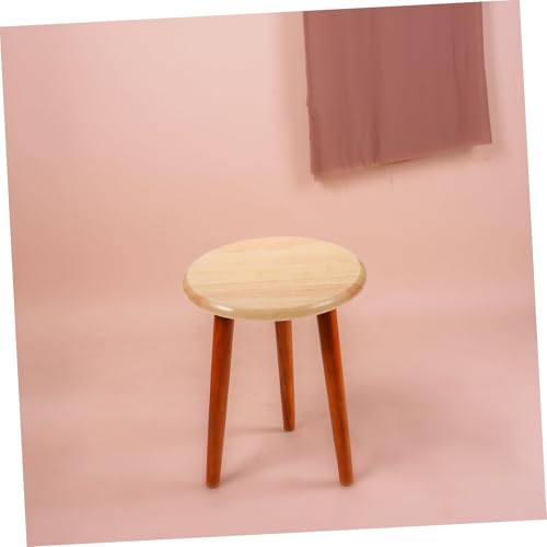 Asiento de madera para taburete Cabilock redondo y pulido de caucho resistente a impactos 6