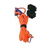 Vibsky Beleuchtetes Zelt-Abspannseil, 5 m, für Outdoor-Camping, Wetter, LED-Überdachungsseil mit 72 Stunden Akkulaufzeit, reflektierende Linie mit 6 mm Durchmesser