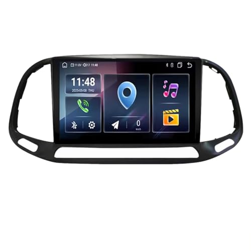 Autoradio Android tactile 9 pouces Fiat Doblo 2015-2019 Bluetooth M150S 4 Core 32G