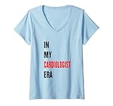 donna nel mio cardiologo era divertente cardiologo maglietta con collo a v