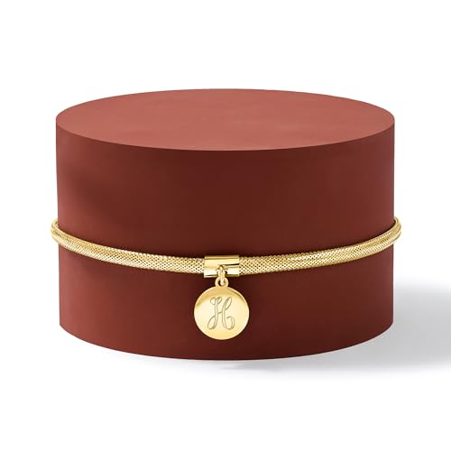 Ross-Simons Italian 14kt Yellow Gold Personalized Disc Charm Mesh Bracelet3