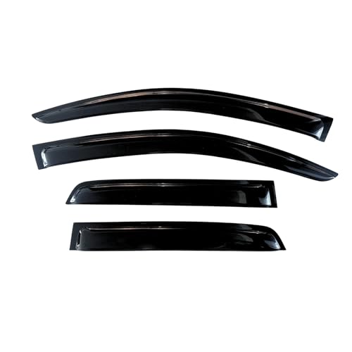 Window Visors Rain Guards For Toyota Hilux 2015 2016 2017 2018 2019 2020 2021 2022 2023 2024 2025,Window Visors Shield Window Deflectors Sun Wind Side Vent Rain Guard Tape Sun Rain Shades Window-4 Pcs