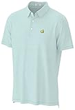 PETER MILLAR 2021 Masters Men's Performance Tech Mint Micro Stripe Golf Polo Shirt (X-Large)
