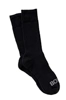 Bonds Mens Premium Work Crew Socks, Black (2 Pack), 6-10