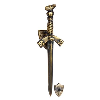 Adonai Hardware Sword Brass Door Knocker