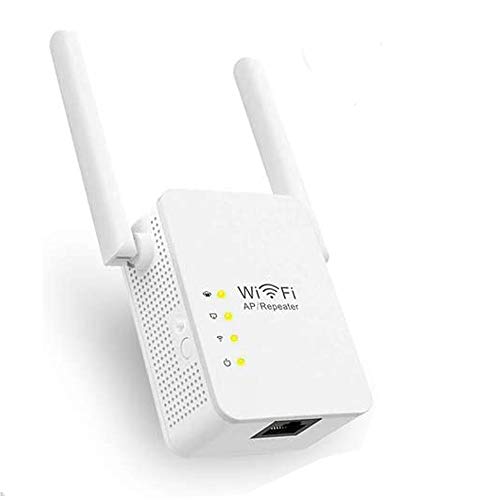 Tanouve Repetidor WiFi,Repetidor WiFi de 300Mbps 2.4G con Amplificador De Señal Inalámbrico De Internet WPS y Puerto Ethernet, Configuración Simple para Modo Repetidor/Ap Cover