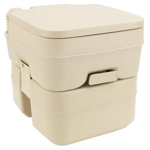 Heng's 2201 Tan Portable Toilet 5 Gallon Capacity