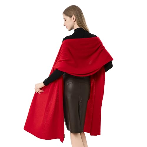Cashmere Wrap Warm Soft Knitted Scarf Stole for Women Airplane Travel Blanket Shawl 87x28 in Extra Large Pashmina4