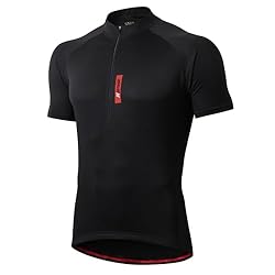 FEIXIANG Maillot Ciclismo Hombre,Camiseta Manga Co...: Materiales - 100% poliéster, Maillot Ciclismo fabricado de tejido supper lijero y trnaspirable, para mejorar la sequedad y la comodidad del cuerpo, cierre de cremallera de larga duración con protección para el cuello. Diseño Y Reacondicionamiento - S...