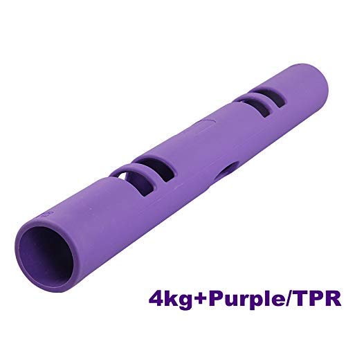 FSYD Multicolor 4 to 12kg Fitness Tube Portable Durable Training Rubber Weight Bar Weight Bearing Fitness TPR Barrel for Loaded Movement Training