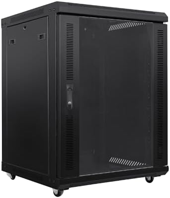 Lms Data Rack Fan LMS DATA Network & Server Rack Enclosure with Mesh Door, Cooling Fan ...