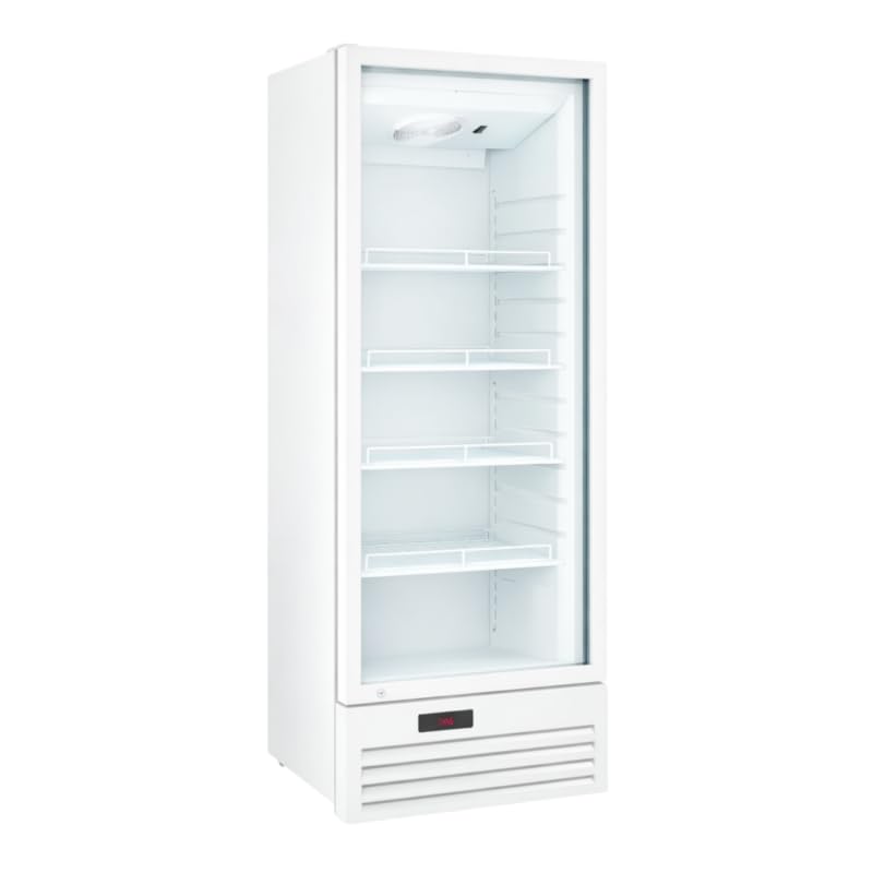 Armoire à Boissons Réfrigérée Blanche 355 Litres 1 Porte Vitrée