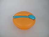 Original Tupperware TUPPERWARE Snack&Go To Go A198 Soup&Go + Löffel Snack Obst 600ml orange türkis 11296
