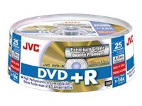 JVC Premium Grade DVD+R - 25 Spindle Pack