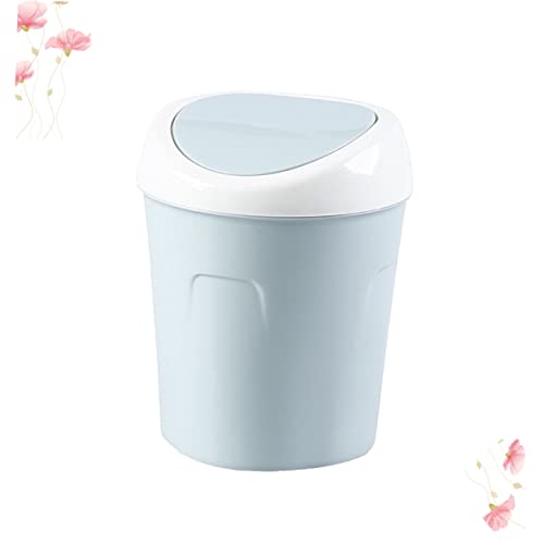 Mini caneca de basura para escritorio PRETYZOOM plástico resistente miniatura 3